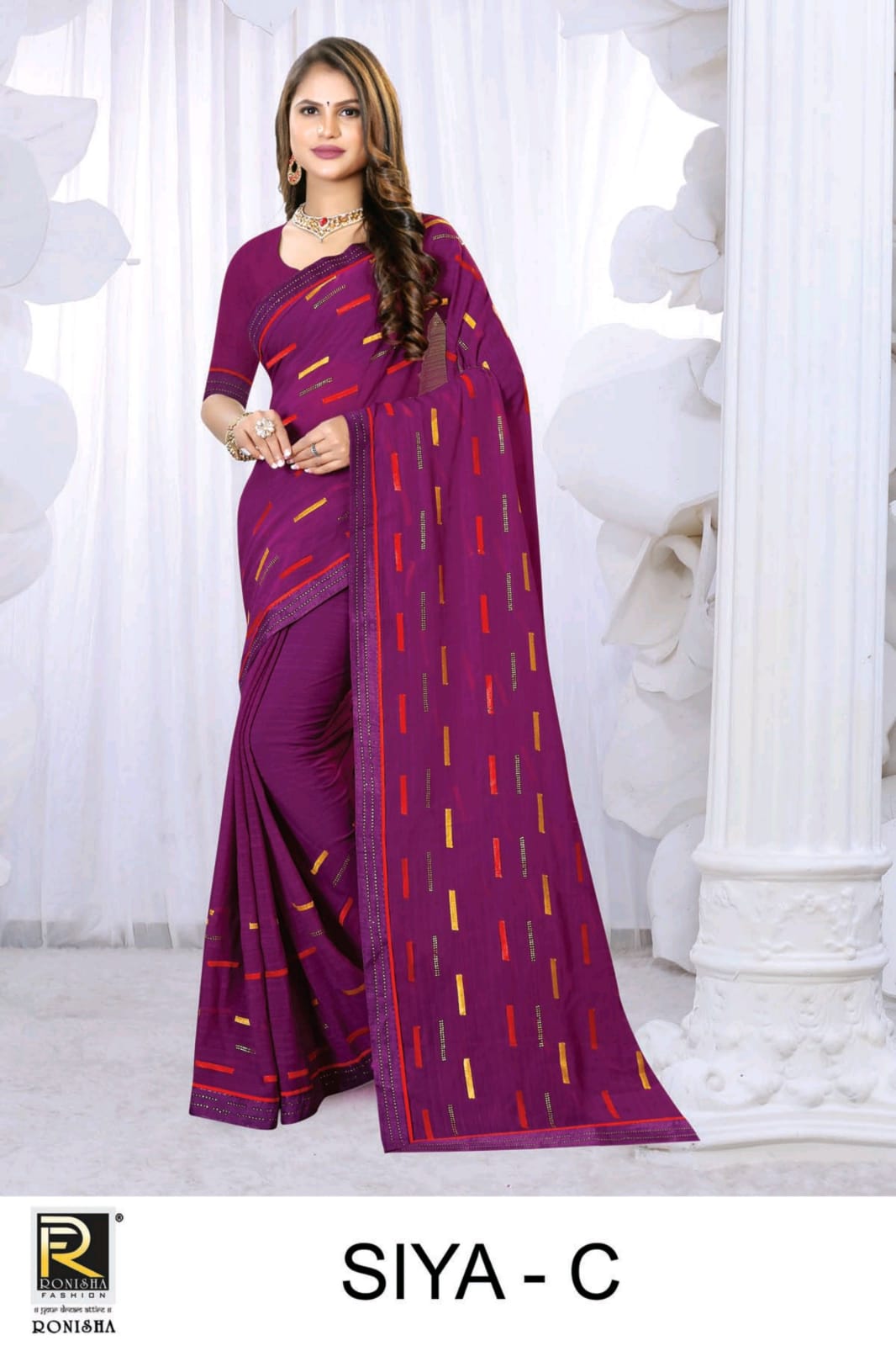 Ronisha Siya Regular Wear Art Silk Wholesale Saree Collection 